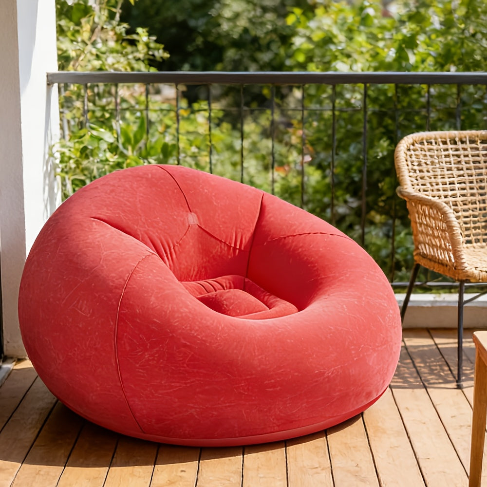 Spherical Inflatable Bean Bag Sofa – Foldable Portable Chair for Gaming & Lounge