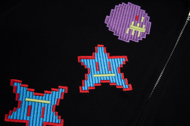 Unisex Graffiti Cardigan Hoodie Streetwear