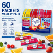 Sugar‑Free Powder Drink Variety Pack – Light Lemonade, Fruit Punch, Raspberry Lemonade, Wild Strawberry, 60 Count