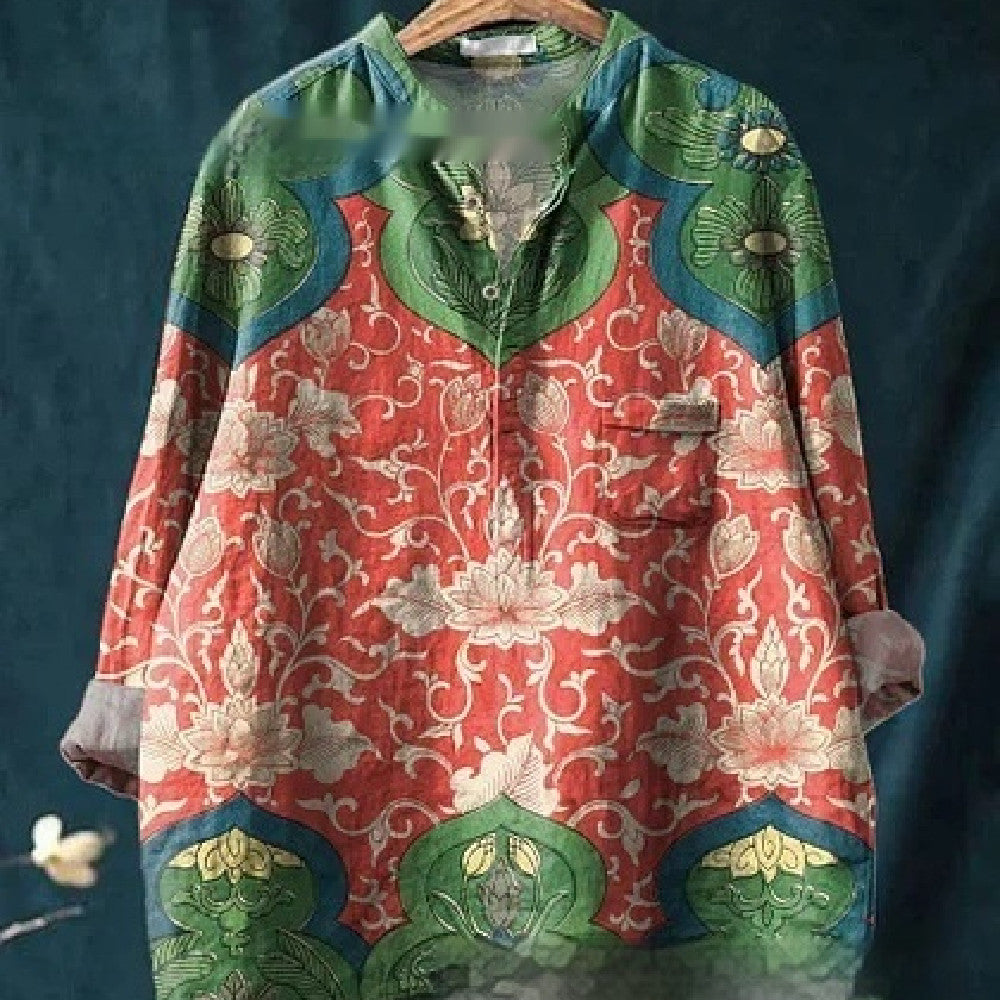 Casual Women's Shirt With 3D Digital Print