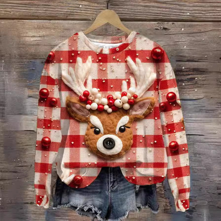 Chic Autumn Round-Neck Streetwear Pullover Top