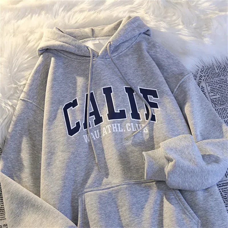 Women's Cozy Fleece-Lined Loose Fall Sweater