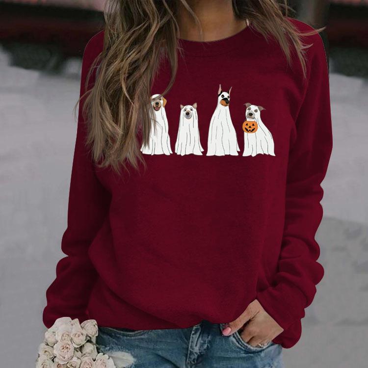 Ghost Puppy Halloween Crewneck Sweatshirt