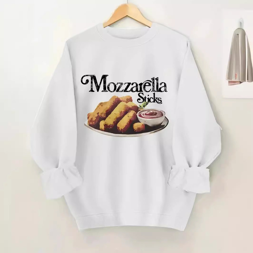 Women's Casual Printed Round Neck Pullover Sweater