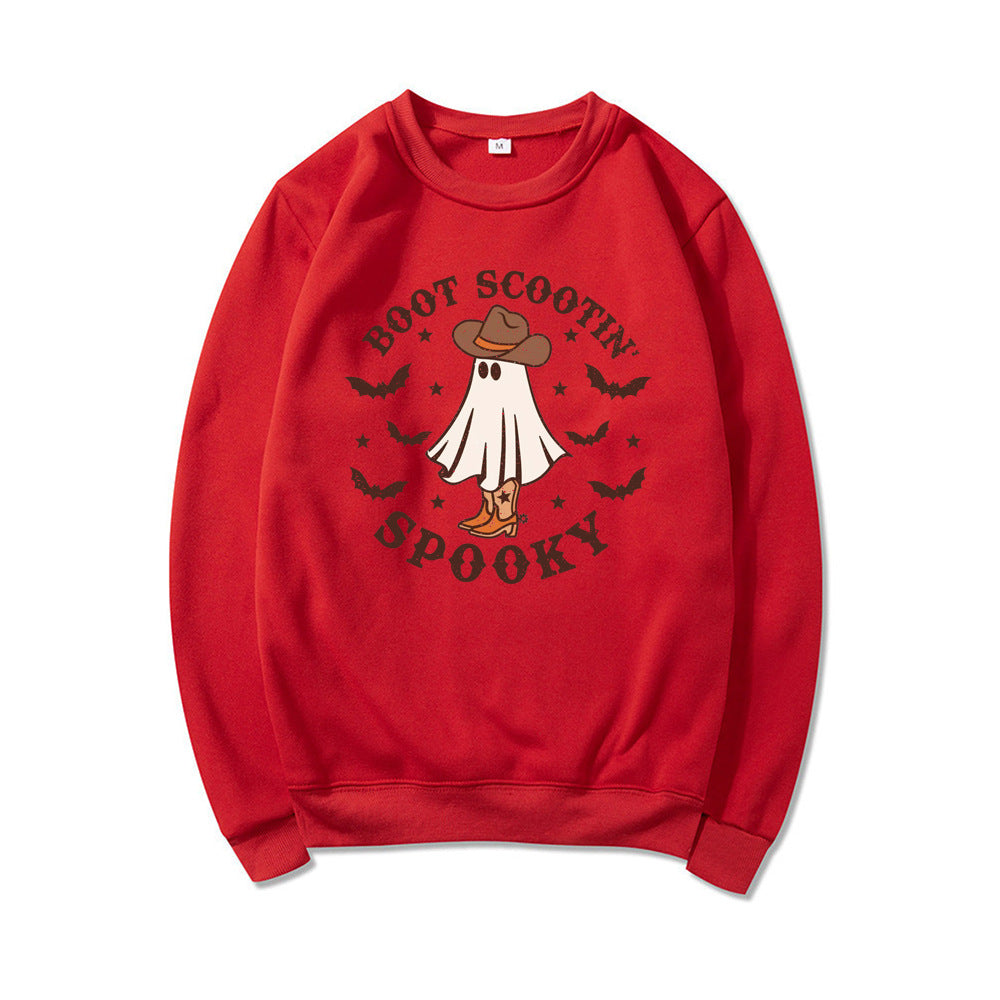 Boot Scootin Spooky Cowboy Ghost Halloween Hoodie