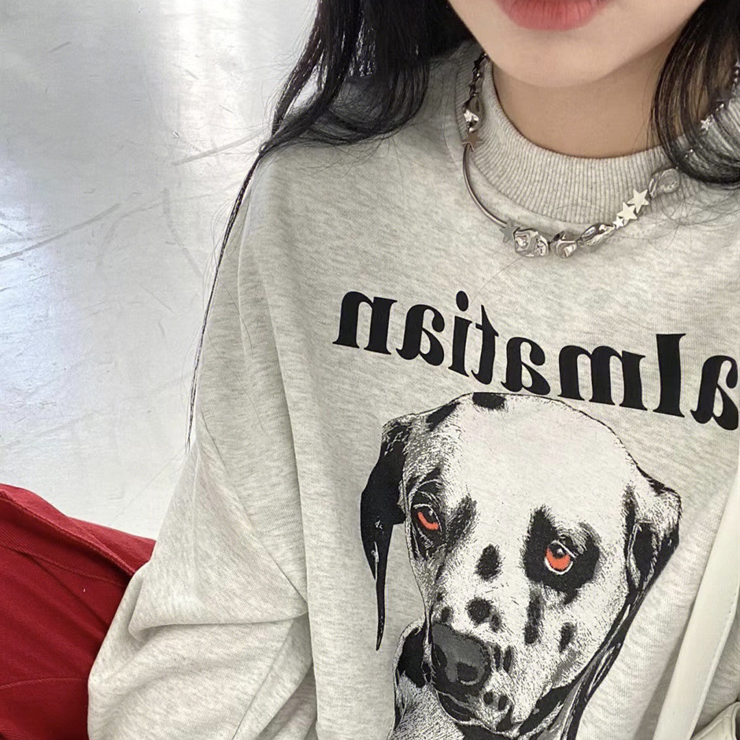 Women's Retro Fleece Graphic Sweatshirt