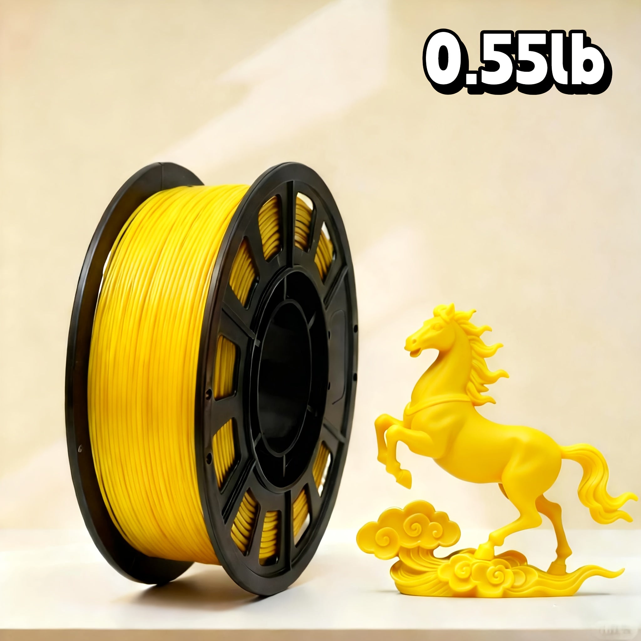 PLA 1.75mm 3D Printer Filament 250g Spool – Rapid Color Change, Low Shrinkage, ±0.02mm Precision