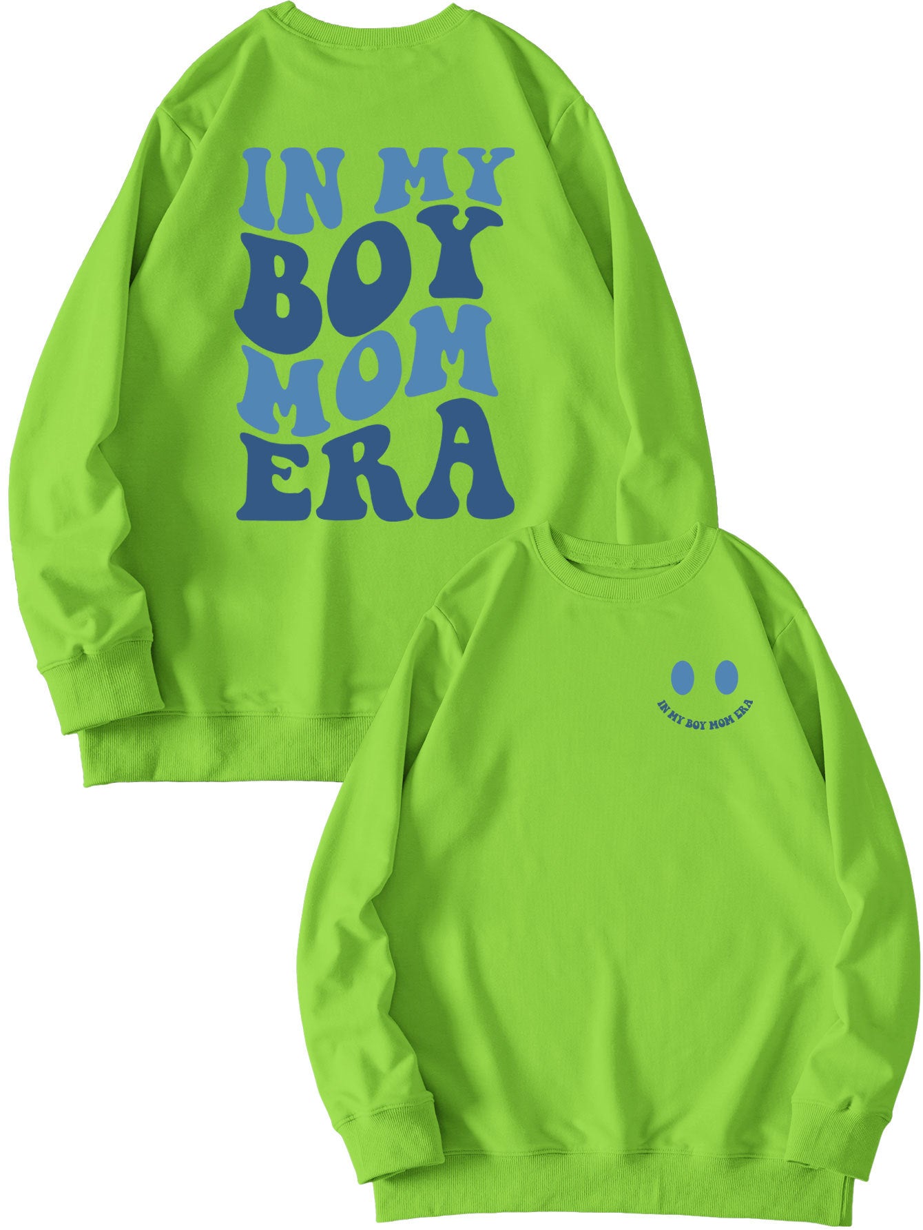 Cozy Double-Sided Printed Long-Sleeve Pullover Sweatshirt