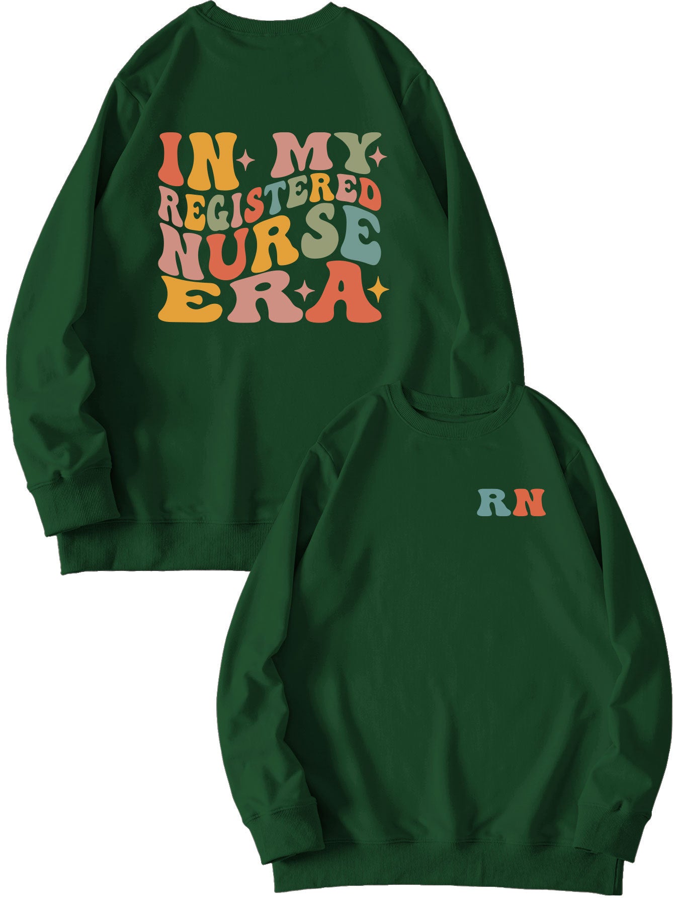 Women's Casual Round Neck Printed Sweatshirt