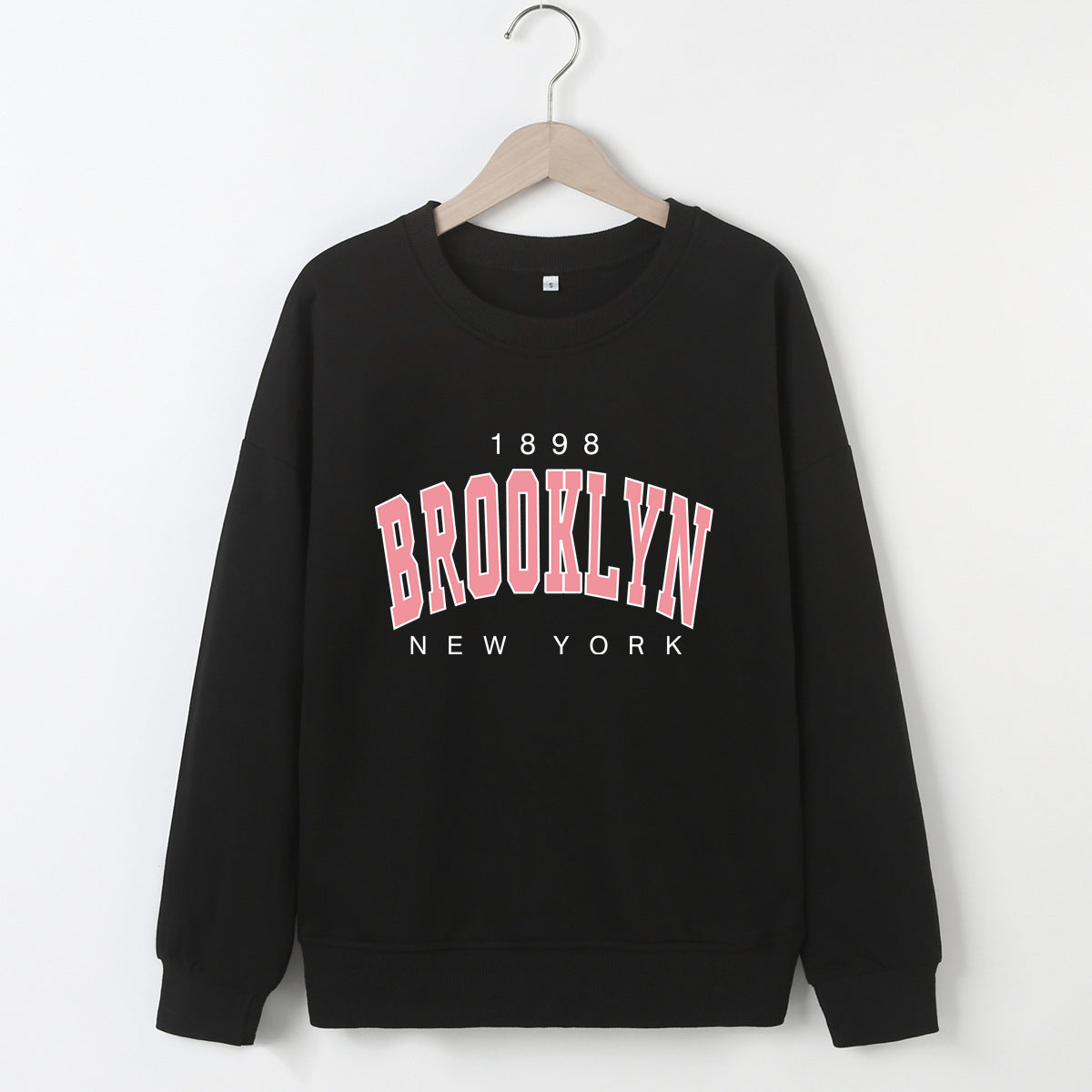 Women's Casual Loose Long-Sleeve Letter Sweater