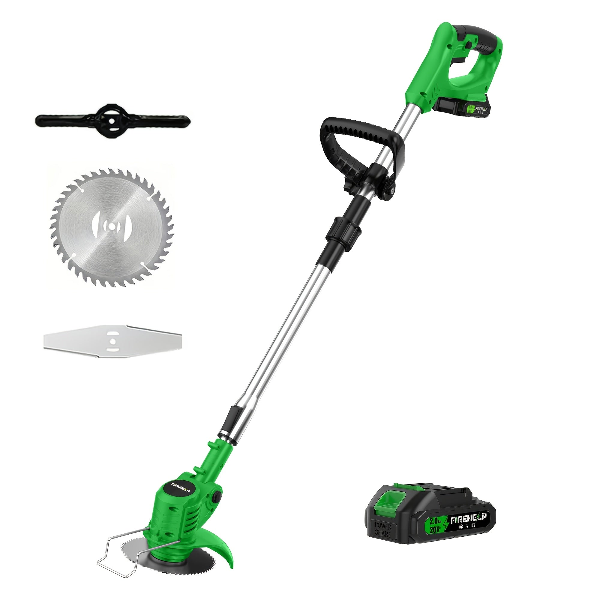 Portable 20V Cordless Handheld Electric Lawn Mower with Half‑Size Lithium Battery and Three Blade Options