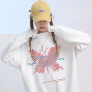 Women's Casual Loose Animal Print Hoodie