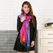 Vintage Jacquard Scarf for Women