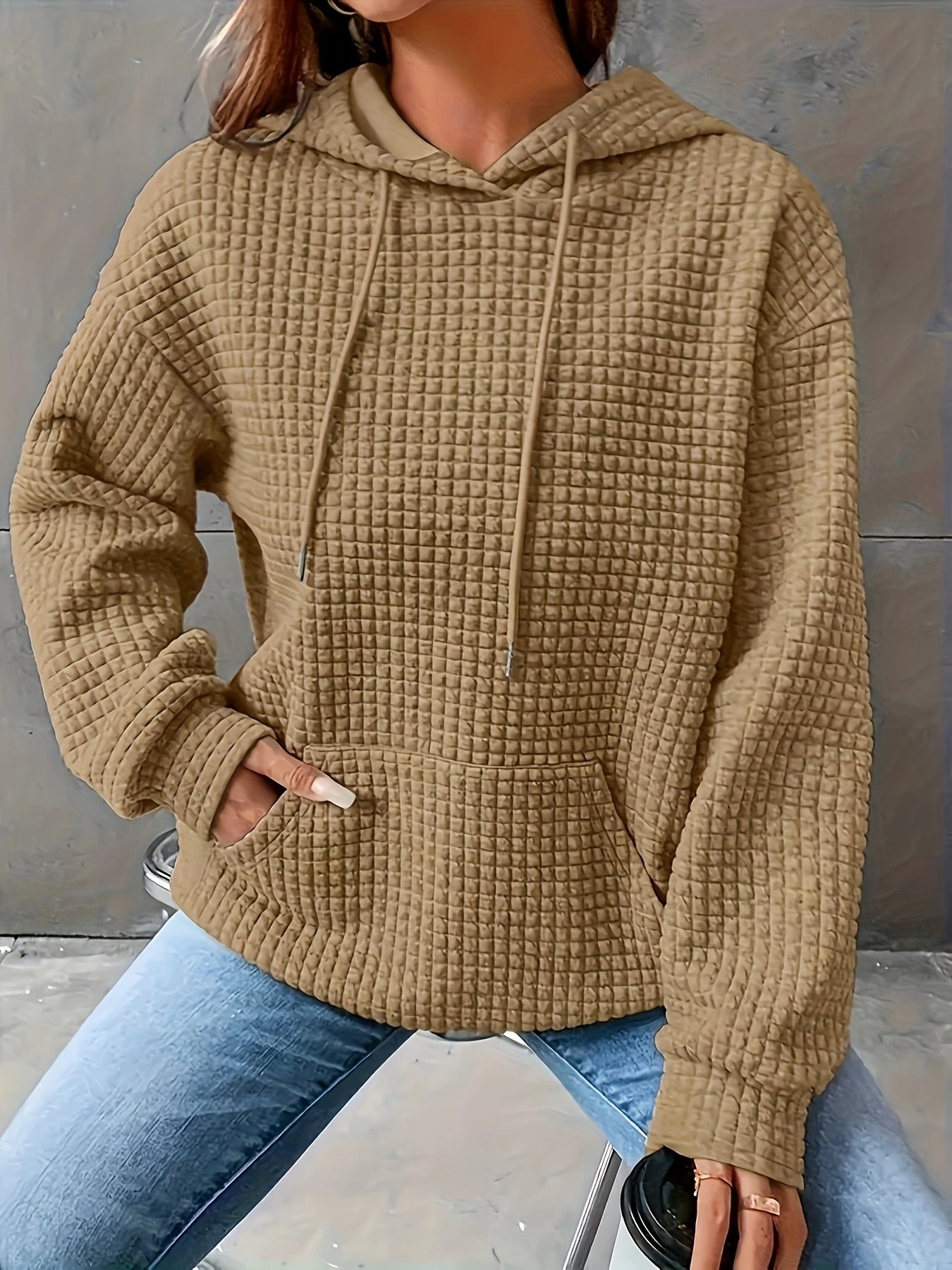Cozy Solid Color Long-Sleeve Casual Pullover Sweater