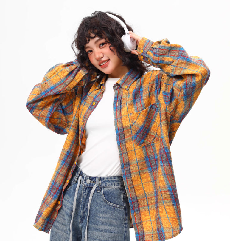 Plaid Shirt For Women Spring And Autumn