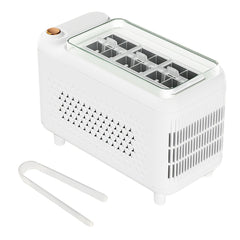 Compact RV Refrigerator with 12‑Cube Ice Maker – 12V Vehicle Power, Auxiliary Defrost Strip for Fast Ice Release