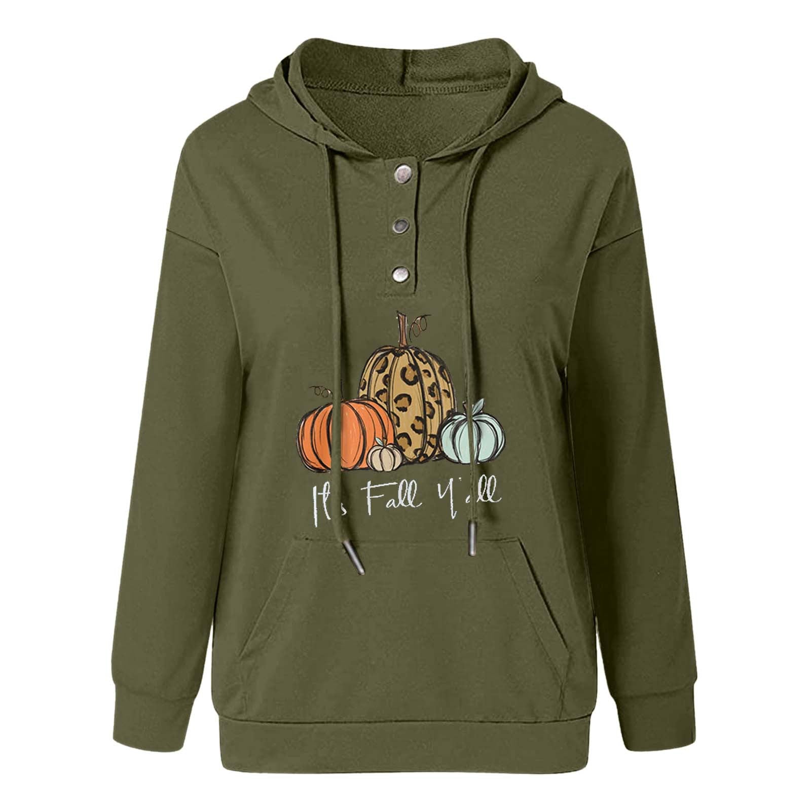 Casual Drawstring Hooded Sweatshirt with Pockets