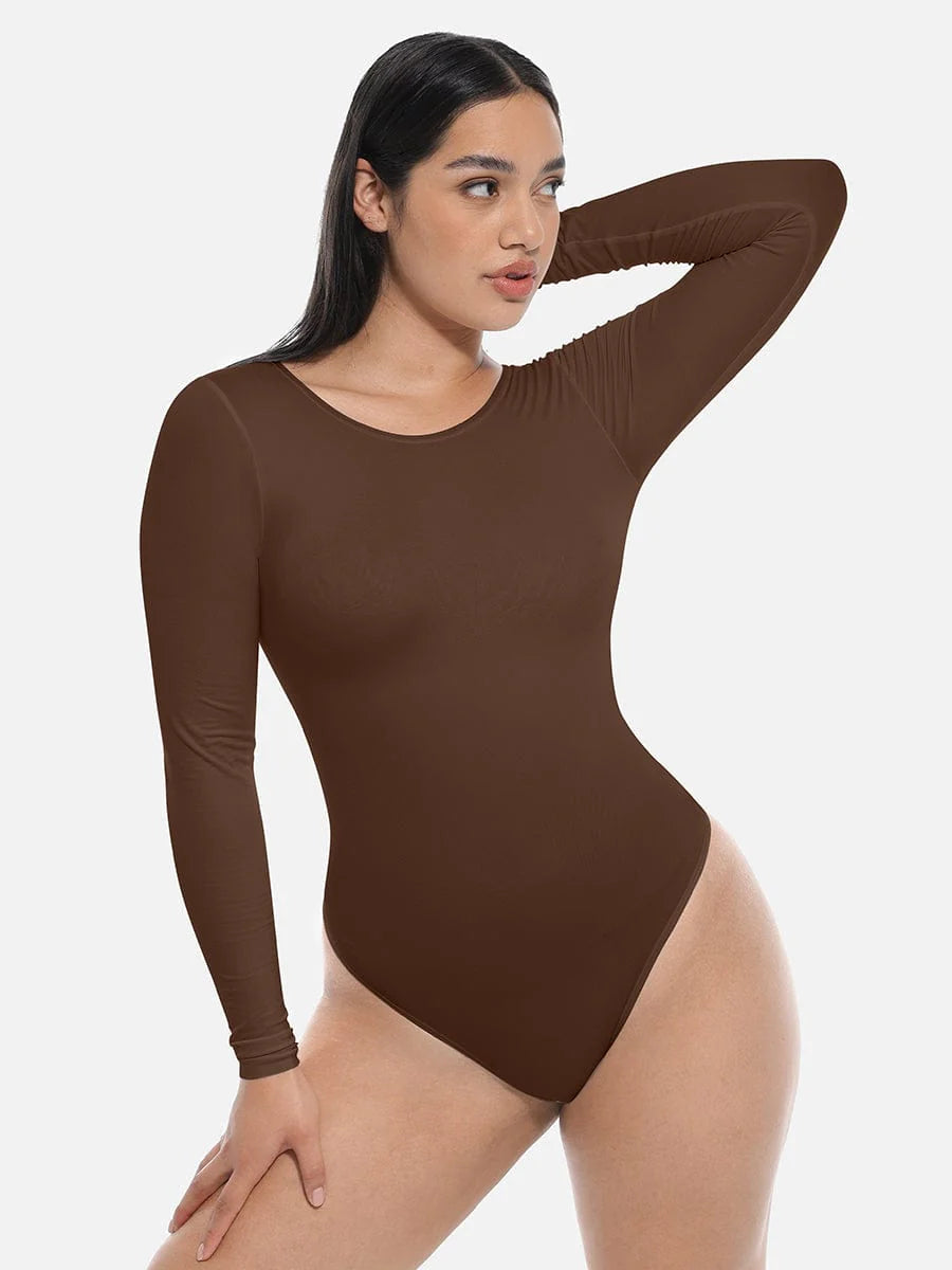 Seamless Long Sleeve Shapewear Slimming Bodysuit