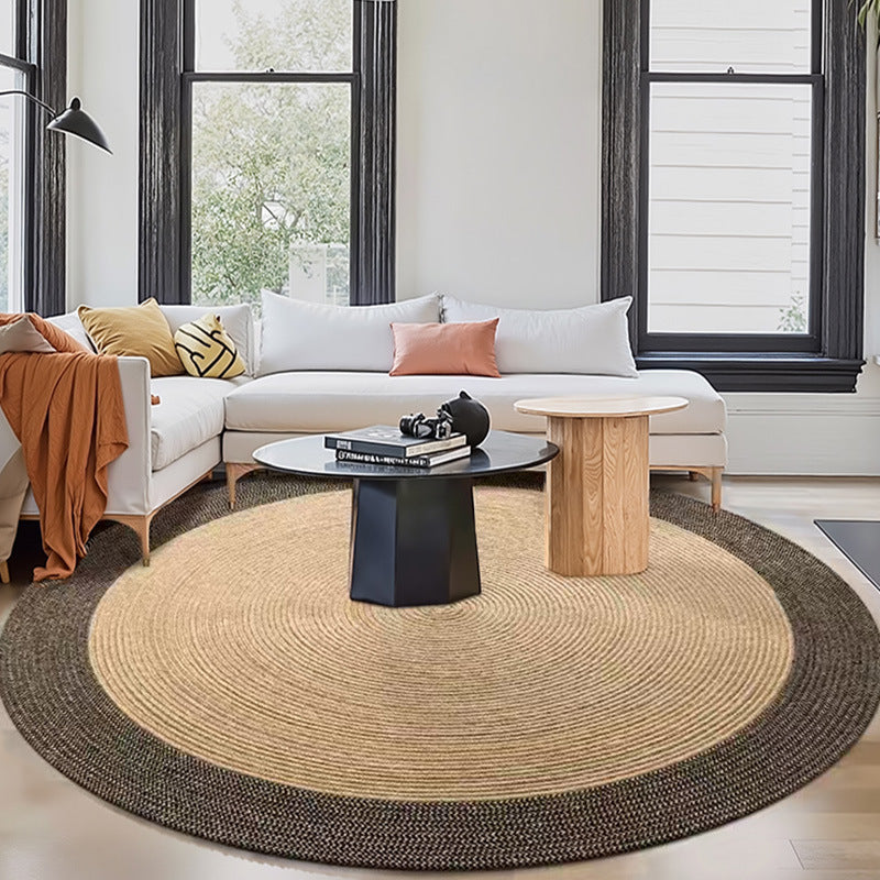 Eco-Friendly Natural Jute Round Rug - Living Room Floor Mat