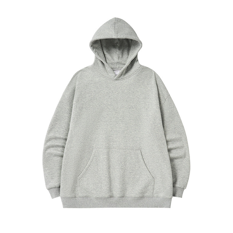 Cozy Fleece-Lined Hooded Sweatshirt Loose Casual Winter Top