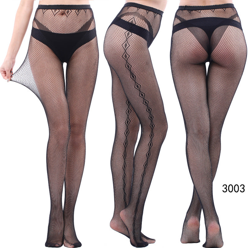 Vintage Tattoo Lace Hollow Net Socks for Women