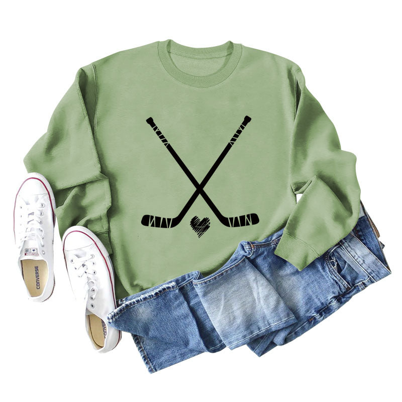 Plus Size Casual Long Sleeve Letter Print Autumn Sweater