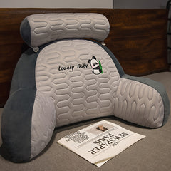 Ergonomic reading pillow with cervical and lumbar support cover