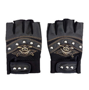 Warm Red Leather Gloves for Women