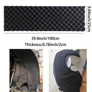 Self‑Adhesive Black Foam Rubber Soundproofing and Heat Insulation Roll for Car Hood and Interior