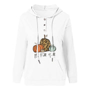 Casual Drawstring Hooded Sweatshirt with Pockets