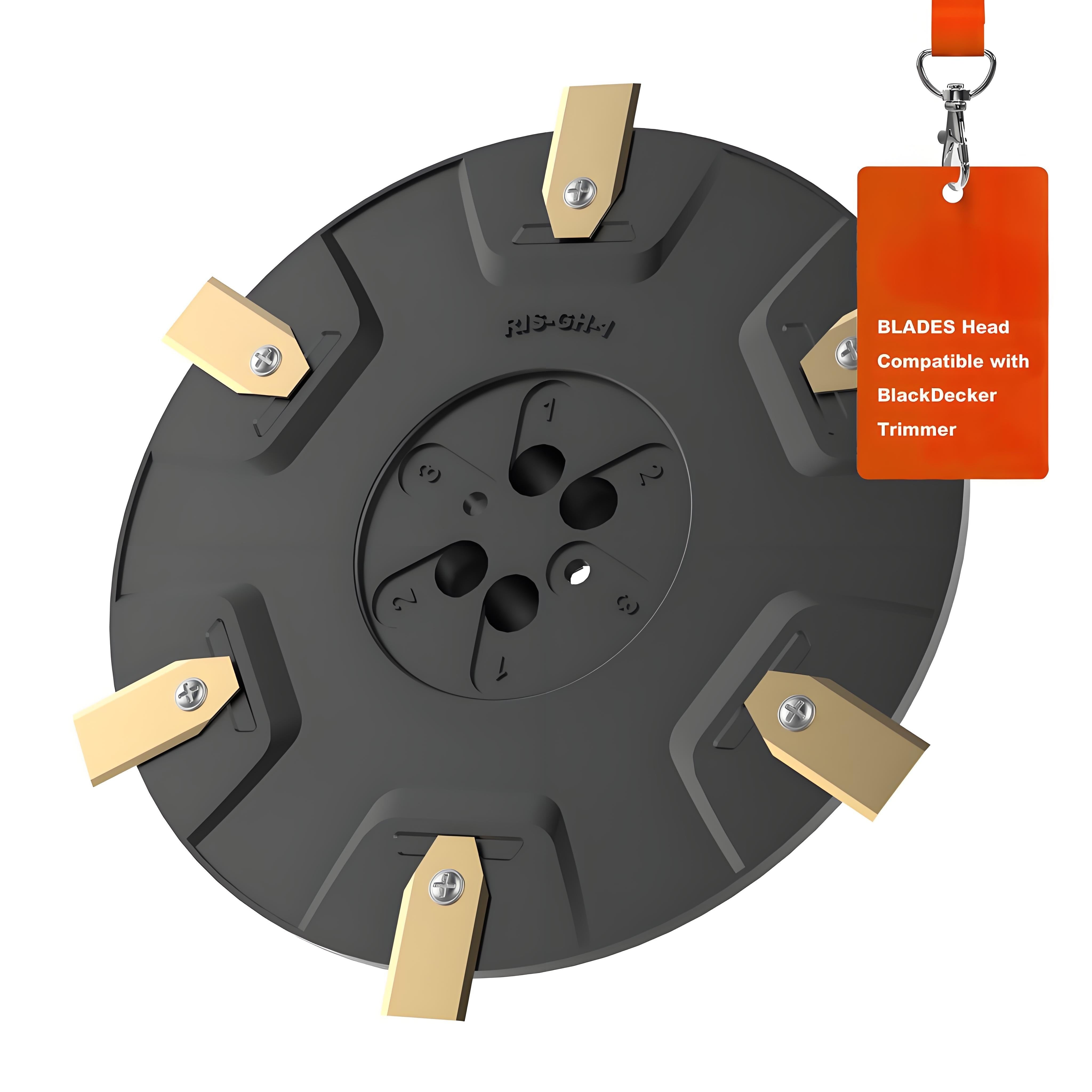 Robotic Lawnmower Blade Plate – Reinforced Fiberglass Disc, 180 mm Diameter, Fits 6 Blades, Compatible with Gardena Sileno Minimo and Automower Aspire