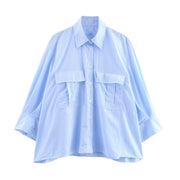 Women's Casual Striped Long Sleeve Shirt