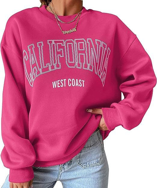 Plus Size Round Neck Print Sweatshirt