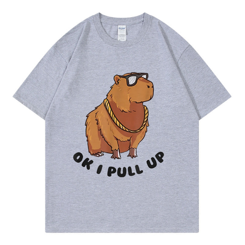 Men's Hip Hop Graphic Tee Loose Streetwear T-Shirt