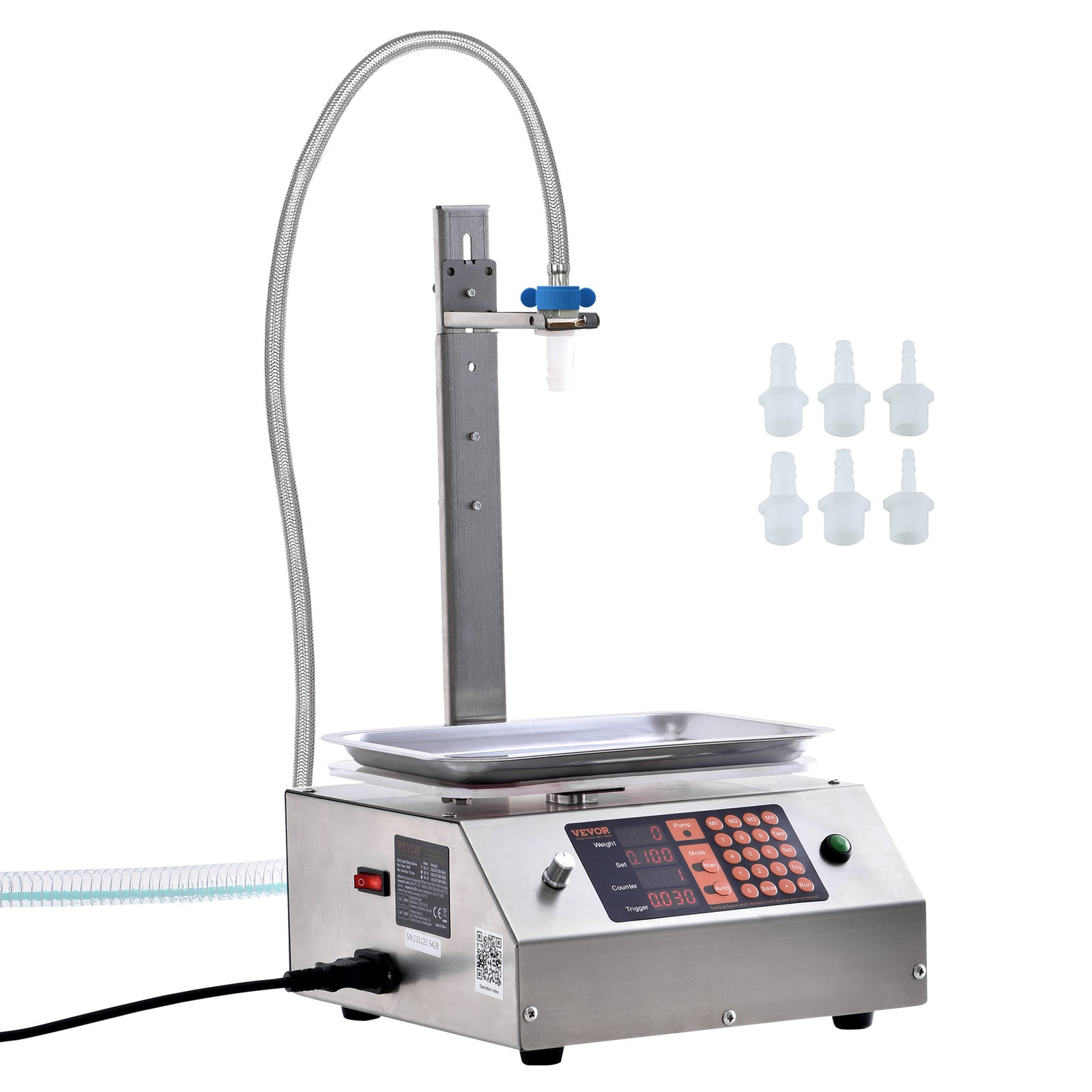Automatic Single‑Nozzle Liquid Filling Machine – Digital Control, 1 L‑17 L /min Flow, Diaphragm/Gear/Peristaltic Pump