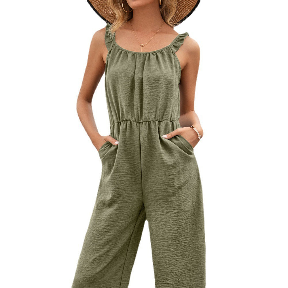 Women's Casual Waist-Tight Summer Jumpsuit