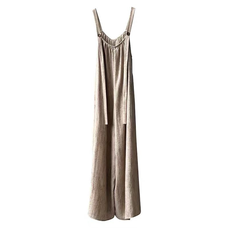 Casual High-Waist Wide Leg Long Romper Jumpsuit