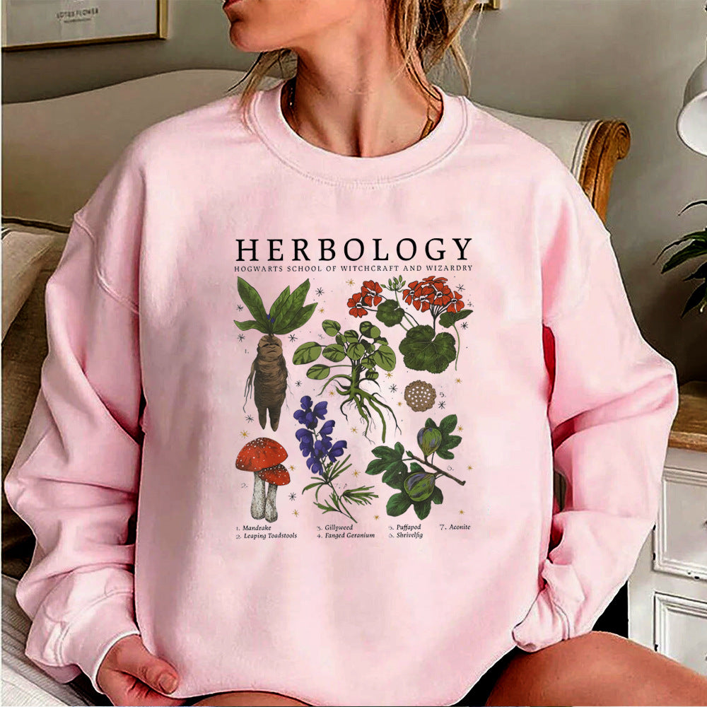 Chic Women's Long-Sleeve Printed Pullover Sweater