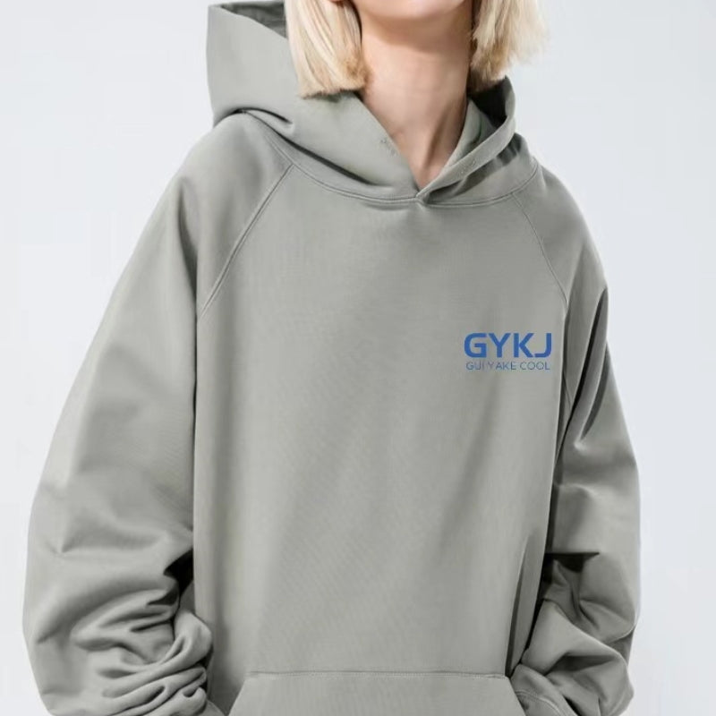Women's Letter Print Loose Cotton Hoodie