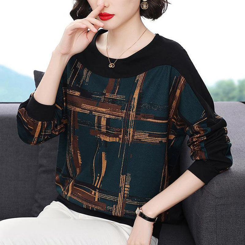 Women's Loose Belly-Covering Long-Sleeve Knit Sweater
