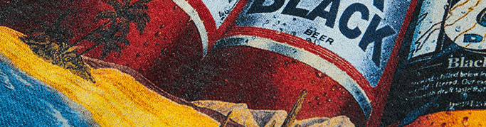 Men's Vintage Beer Print Streetwear Graphic Tee