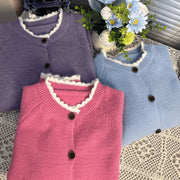 Women's Fashion Coat with a Crew Neck