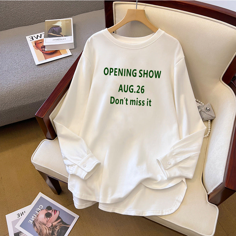 Cute Anime Print Cotton Long Sleeve Sweatshirt
