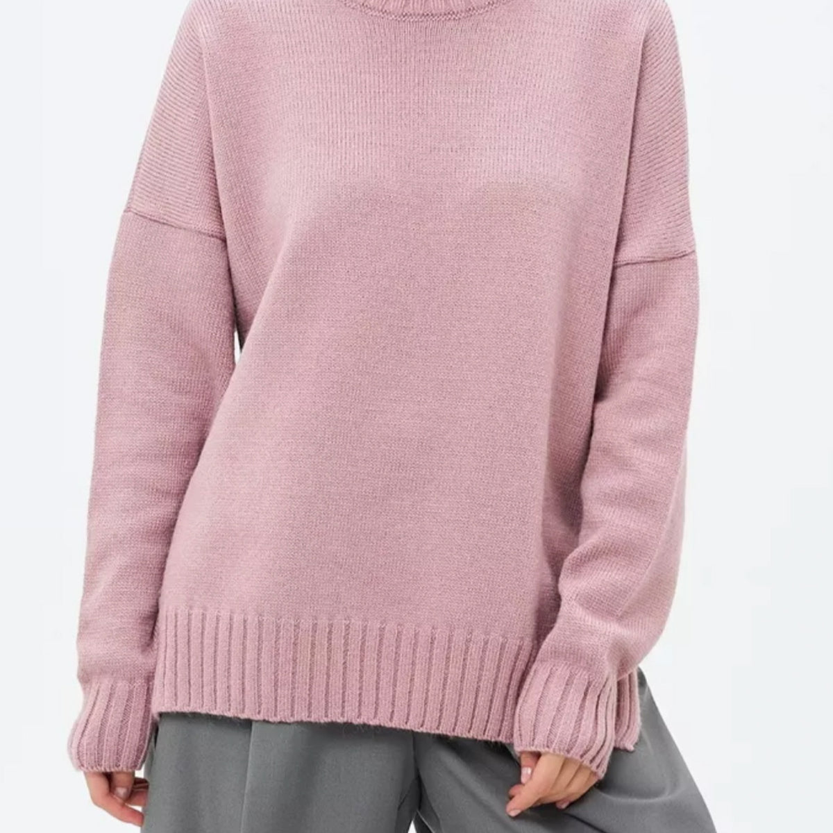 Half Turtleneck Thread Sweater Sub-loose Casual Sweater