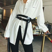 Premium Full-Width Leather Suede Belt