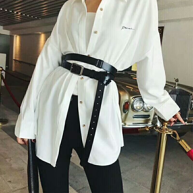 Premium Full-Width Leather Suede Belt