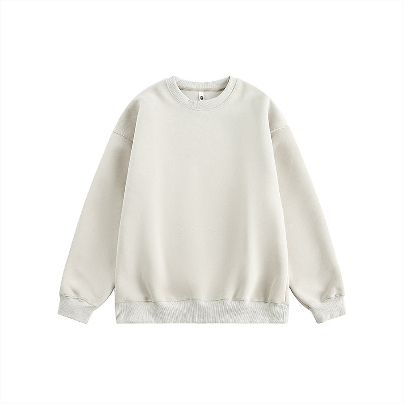 Cozy Loose Long-Sleeve Couple's Pullover Sweatshirt