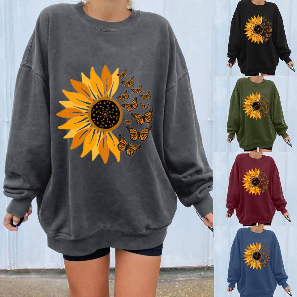 Cute Cartoon Pullover Hoodie for Women