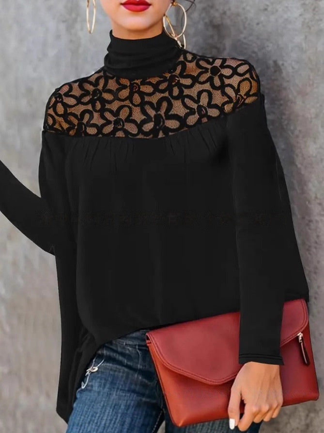 Heavy-duty Hollow-out Crochet Casual Patchwork Womens Knit Sweater