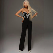 Women's Sleeveless Loose Slightly Flared Jumpsuit